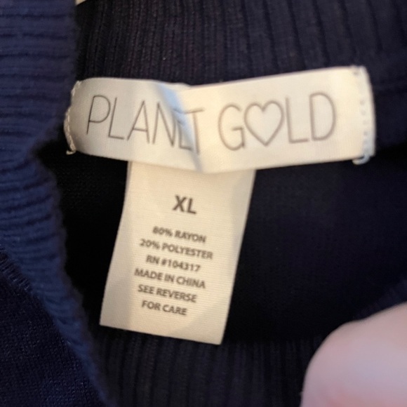 Navy Blue Long Sleeve Bodycon Sweater Dress XL NWT | Stretch Knit Mock Neck - Picture 13 of 14